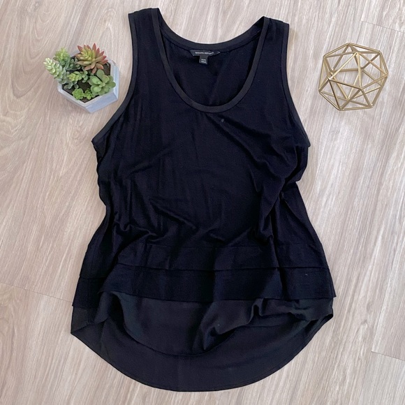 Banana Republic Black Layered Tank - Picture 1 of 6